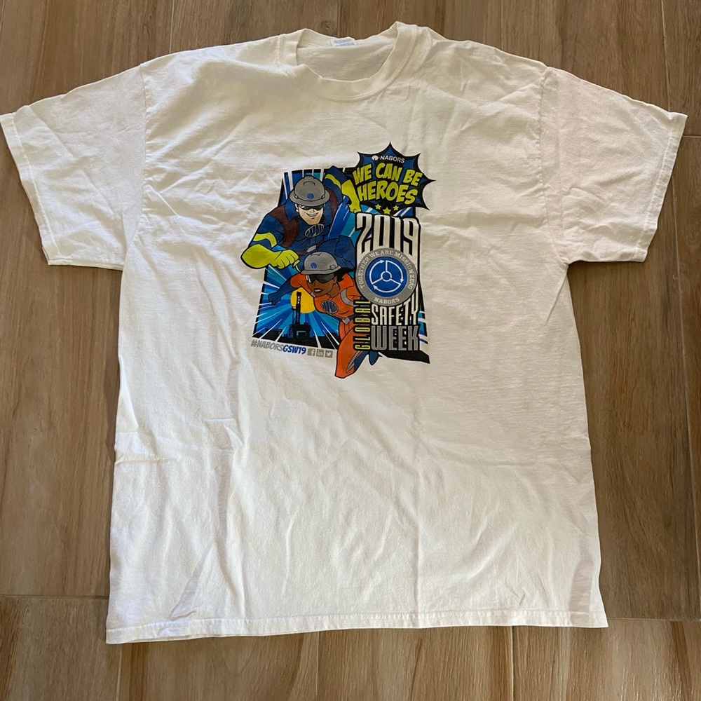 White We Can Be Heroes Shirt